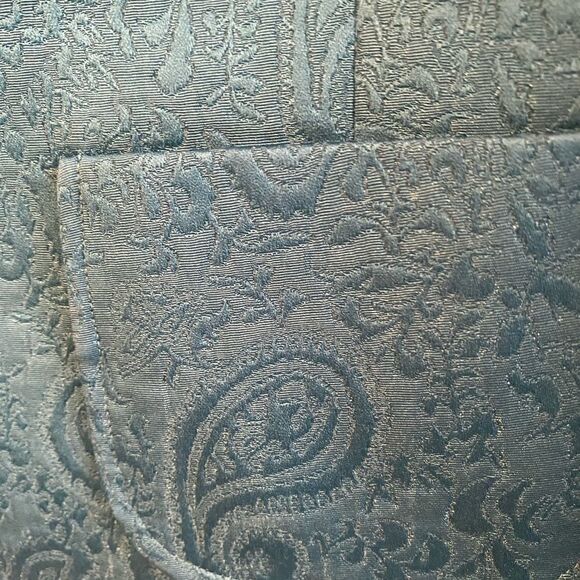 London Fog Turquoise Paisley Jacket - Picture 5 of 8